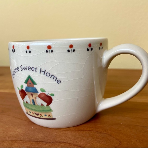 Home Sweet Home Ceramic Mug & Electric Beverage Warmer Hearts Apples Country Tea - Picture 4 of 15